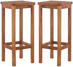 vidaXL 2 db tömör akácfa bárszék (44016)