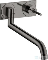 Hansgrohe AXOR Uno 2 fali mosogató csaptelep alaptest nélkül, polírozott fekete króm 38815330 (38815330)