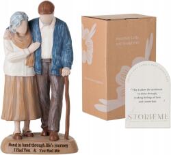 CE Műgyanta figura házassági évfordulós ajándék 21x11cm angol felirattal (X0026L6KSF)