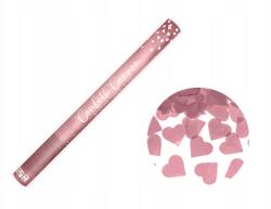 Party Deco Szív alakú konfetti ágyú, rózsaarany, 60cm Valentin Nap