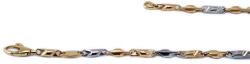 Ékszershop Bicolor barakka jellegű arany karlánc (LP-55) - ekszershop - 200 260 Ft