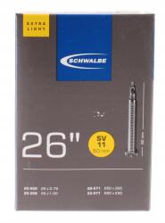Schwalbe Fúvóka Schwalbe Extra Light 26x1, 0 sv 60mm (9-161845)