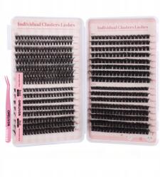  592 db-os Diy szempilla, Omelivon, mix 50D-100D, 8-16mm Bond&Seal Készlet