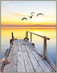 Art Galéria Stég a Balatonon - keretezett vászonkép