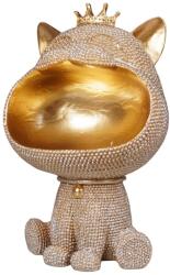 Art Galéria Csillogó arany cicaszáj - szobor