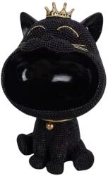 Art Galéria Csillogó fekete cicaszáj - szobor