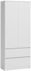 Topeshop SZAFA MALWA B hálószoba szekrény 5 polcok 2 ajtók száma Fehér (SZAFA MALWA B KPL)