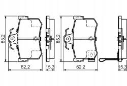 Bosch Fékbetétek Honda Hátsó Bosch