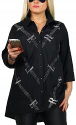  Női Fekete Pamut Póló Eredeti 42/XL Méret