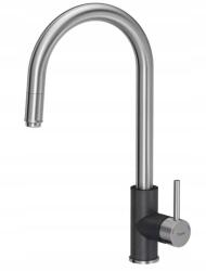 Quadron Mosogató Csaptelep acél fekete metál (BW6007BS/U8)