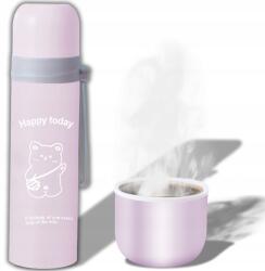RETOO Termosz Thermo Bögre Vákuumos Acél Turisztikai Kávé Tea 500ML (Termos na herbatę róż O976-2)
