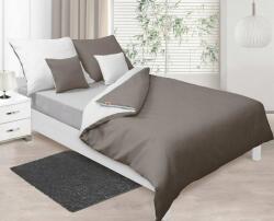 Matex Szatén ágyneműhuzat garnitúra 140x200 cm, kétoldalas (Double Face), grafit/fehér (300_1760088)