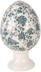 Clayre & Eef Ou Paste decorativ ceramica bej verde Ø 17x28 cm (6CE2405XL)