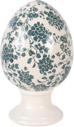 Clayre & Eef Ou Paste decorativ ceramica bej verde Ø 15x24 cm (6CE2405L)