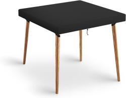 Delixike Husa masa gradina Delixike , patrata, impermeabila, 140 A 140 A 15 cm, neagra, cu snur si catarame antivant
