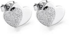 Troli Gyengéd acél szívfülbevaló VGE646 S