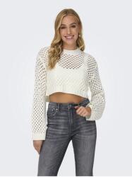 ONLY Csak női felső, textil, kerek nyakkivágású, hosszú ujjú, fehér, L INTL (204584)