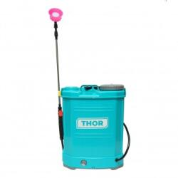 Thor Pompa de stropit, vermorel electric cu rezervor 16L, baterie 12V/8Ah, 4 duze, debit 4 l/min, presiune 6.8 bar THOR Pulverizator