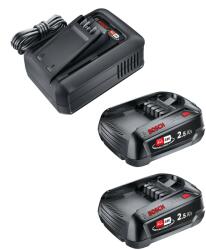 GARDENA AL 18V-44 P4A Gyorstöltő készlet + 2×2, 5 Ah akkumulátor (14914-20)