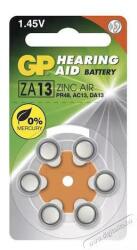 GP Batteries GP Hearing Aid ZA13 (7000ZD, PR48) Cink-levegő hallókészülék elem 6db/bliszter