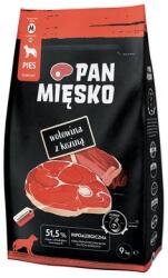 Pan Mięsko PAN MIĘSKO Marhahús kecskehússal kutyák számára, száraz táp (M) 9 kg