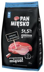 Pan Mięsko PAN MIĘSKO Borjúhús fürjtojással kölyökkutyáknak L 20 kg