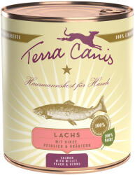 Terra Canis 12x800g Terra Canis Lazac, köles, őszibarack & gyógynövények nedves kutyatáp