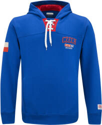 CCM FLAG HOODIE TEAM CZECH Collegiate Royal Férfi-melegítőfelső S