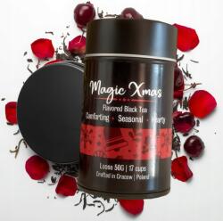 Leo Tea Fekete Téli Cseresznye Rum Tea Fémdobozban Karácsonyfa Aromás (112)