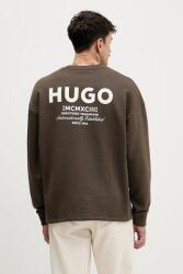 HUGO Blue pamut melegítőfelső - barna XS - answear - 45 990 Ft