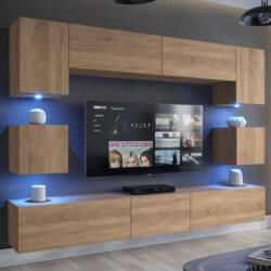 Intenso Concept-1 nappali faliszekrény sor - 240 cm (sonoma tölgy)