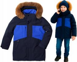  Téli kabát sötétkék meleg kék szintetikus pehely 10 146 (MI-05B)