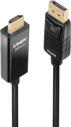 Lindy 40926 video átalakító kábel 2 M DisplayPort HDMI A-típus (Standard) Fekete (40926)