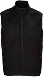 SOL'S Férfi Falcon Softshell cipzáras testmelegítő 2XL fekete