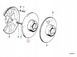 BMW OE Bmw E3 E9 E12 féktárcsa Eredeti 34111152089 Első