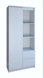 Topeshop RS-80 BILY BIEL irodai könyvespolc (RS-80 BILY BIEL KPL)