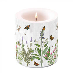 Ambiente Herb Garden átvilágítós gyertya 10x10cm