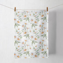 Ambiente Beautiful daisies white konyharuha 50x70cm