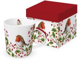 PPD Karácsonyi porcelán bögre - Merry Bird