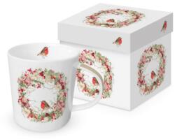 PPD Karácsonyi mintás porcelán bögre 400ml Beautiful Christmas Wreath