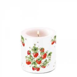 Ambiente Átvilágítós gyertya - 8x7, 5cm - Bunch of strawberries