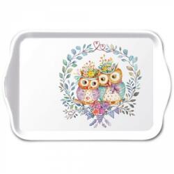 Ambiente Owl couple in love tálca 13x21cm