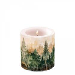 Ambiente Evergreen trees átvilágítós gyertya - 8x7, 5cm