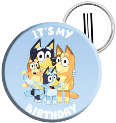 Amscan Bluey Joke kitűző, jelvény DPA9915648 (DPA9915648)