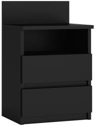 Topeshop M1 CZARNA MAT éjjeliszekrény 2 fiók(ok) Fekete (M1 CZARNA MAT)