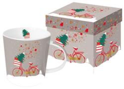 PPD Porcelán bögre 0, 35l, dobozban Xmas Bike