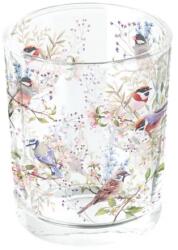 Ambiente Busy birds üveg mécsestartó