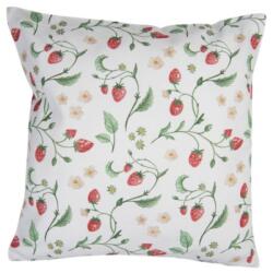 Clayre & Eef Párnahuzat 40x40cm Eper mintás