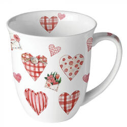 Ambiente Porcelán bögre 400ml Lovely Hearts