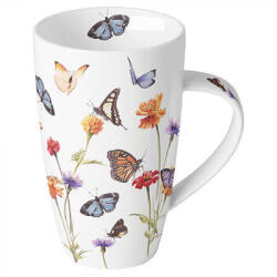 Ambiente Porcelán bögre 600ml Butterfly garden